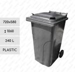 Plast Popolnica 240 L sivá