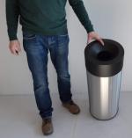 Odpadkový kôš 60 l nehrdzavejúca oceľ brúsený požadovaný ral podľa farby