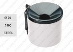 Kovový koše na odpad  Ø 90 X 100 ↕ Oceľ