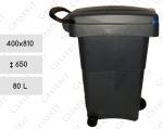 Modrý , sivá Plastový odpadové nádoby s pedálom 80 L