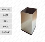 Nehrdzavejúca oceľ Kôš na odpadky toaletu, WC 30 L Brúsený