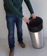 Nehrdzavejúca oceľ Koše na smeti 60l 60 L Brúsený