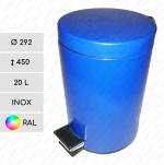 Nehrdzavejúca oceľ Kovový odpadové nádoby s pedálom 20 L Požadovaný RAL podľa farby