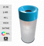Nehrdzavejúca oceľ Nádoby na odpad do kancelárie 40 L Brúsený