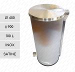 Nehrdzavejúca oceľ Odpadové nádoby HACCP 100 L Brúsený