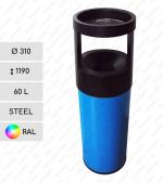 Oceľ 60l popolnica 60 L Požadovaný RAL podľa farby