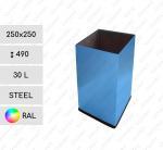 Oceľ Biela koše na odpadky 30 L Požadovaný RAL podľa farby