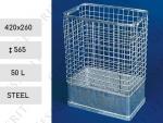 Oceľ Koše na smeti vonkajší 50 L kovový