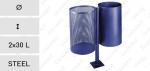Oceľ Modrý smetný kôš 2x30 L