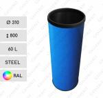 Oceľ Nádoba na odpad 60l 60 L Požadovaný RAL podľa farby