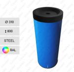 Oceľ Nádoba na odpad biela  Požadovaný RAL podľa farby