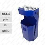 Oceľ Odpadkový kôš 50 L Modrý
