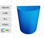 Oceľ Odpadové nádoby na toaletu, WC 15 L Požadovaný RAL podľa farby