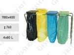 Oceľ, Plast Smetný kôš na triedený odpad 4x80 L
