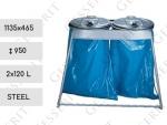 Oceľ Smetné koše 120 L 2x120