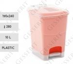 Plast 10l smetné koše 10 L priehľadný, oranžový