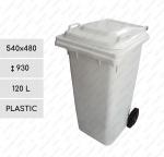 Plast 120 L kôš na smeti Biely