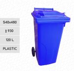 Plast 120 L nádoba na smeti Modrý