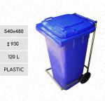Plast 120l nádoba na smeti pedálový 120 L Modrý