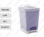 Plast 20l odpadová nádoba pedálový 20 L priehľadný, nachový