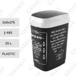 Plast 25l nádoby na smeti 25 L Čierne, Biely