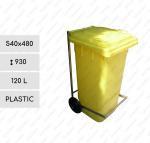 Plast HACCP popolnice 120 L Žltý