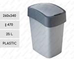 Plast Kancelářský smetné nádoby na triedený odpad 25 L sivá