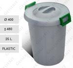 Plast Koše na smeti do kancelárie 25 L sivá, Zelená