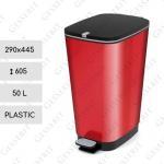 Plast Odpadkové koše 50l 50 L metal červená
