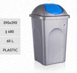 Plast Popolnica 60l 60 L sivá, Modrý