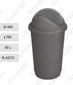Plast Popolnica plastový 50 L sivá