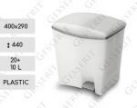 Plast Popolnice na triedený odpad 20+10 L Biely, sivá