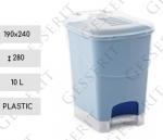 Plast Smetné nádoby na toaletu, WC 10 L priehľadný, Modrý