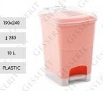 Plast Smetné nádoby plastový 10 L priehľadný, oranžový