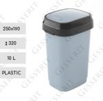 Plast Smetný kôš 10 L sivá
